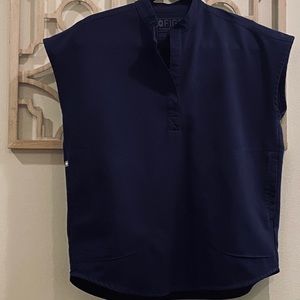 FIGS Rafaela Mandarin collar scrub top